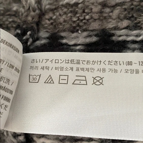 Abercrombie & Fitch Nordic Fair Isle Norwegian pattern knit  mock / roll neck S - Picture 14 of 16